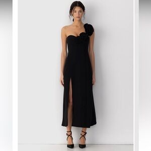 The Wolf Gang Flores Rose Midi Dress